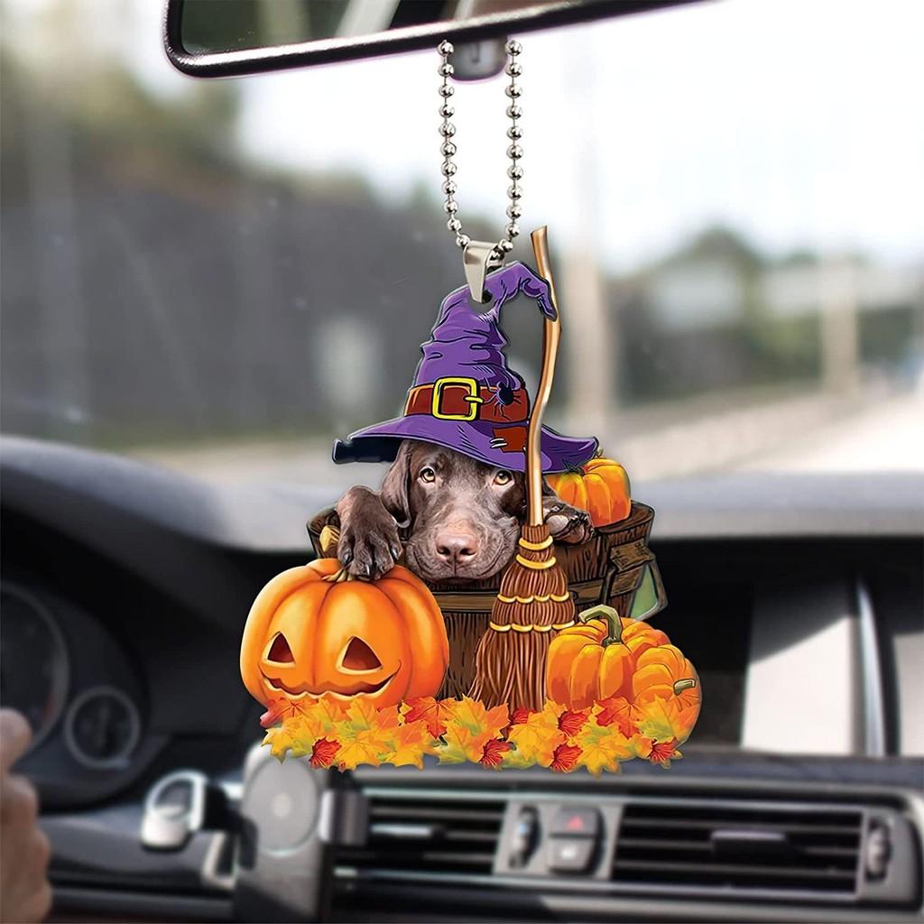 

Charming Acrylic Halloween Pumpkin Cat And Dog Car Decor Perfect For Decoration Home 1