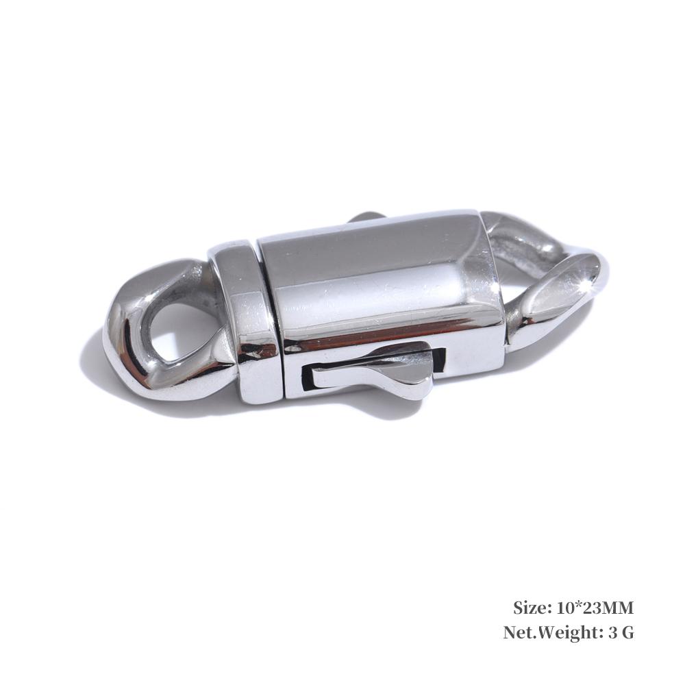 

Yhpup Expensive Stainless Steel Lobster Clasp Buckle Cast Waterproof High Quality Zircon DIY Making Supplies Jewelry Accessories