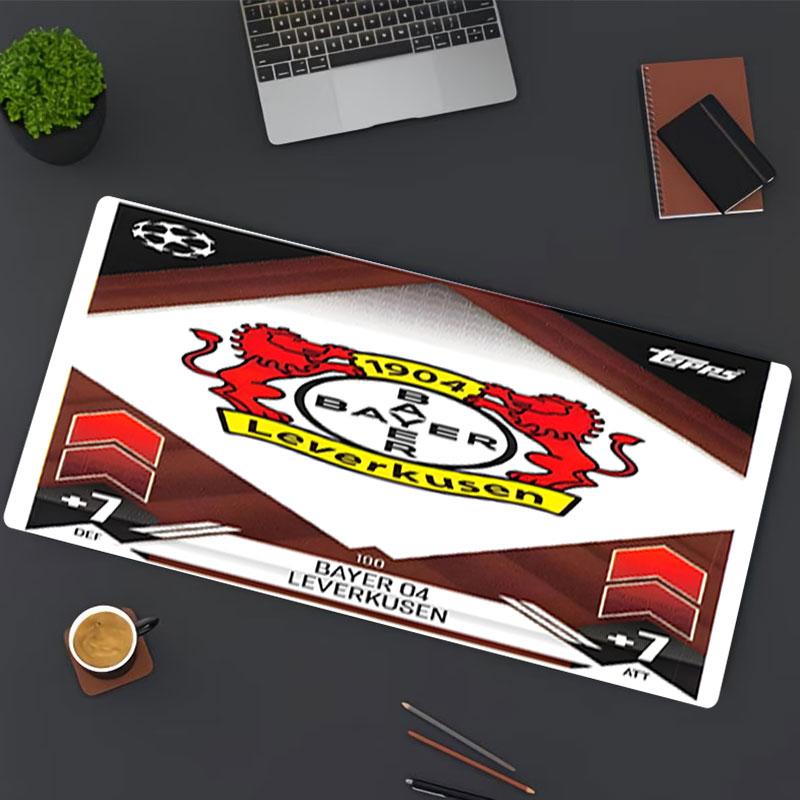 Podkładka pod mysz z nadrukiem Bayer 04 Leverkusen, do klawiatury, laptopa, PC, do biura, domu, dekoracja biurka, idealny prezent urodzinowy dla graczy