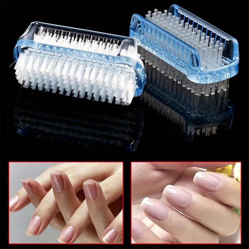 Double-Sided Nail Cleaning Brush, Manicure and Pedicure Tool, Ideal for Fingernails and Toenails
