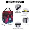 Forsakens Lunch Bag  Kawaii Lunch Box School Portable Zipper Thermal Tote Handbags For Child Waterproof Print Cooler Bag