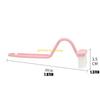 Flexible S Bend Toilet Cleaning Brush Tool Set 3 Assorted Hues Plastic Material D57B