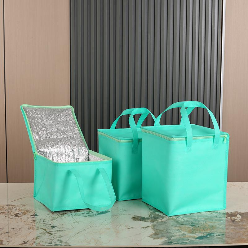 Cake Insulation Bag Thick Waterproof Non-woven Seafood Preservation Pockets Outdoor Picnic Camping Refrigerated Aluminum Foil Takeaway Tote Pouch