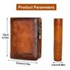 Genuine Leather Wallets for Men Vintage Short Multi Function Business Purse RFID Blocking Zipper ID Credit Card Holder Money Bag