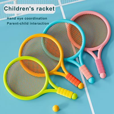 1 sada dětských sportovních raket, lehká badmintonová tenisová pálka z ABS pryskyřice s protiskluzovou rukojetí, elastický míček, interaktivní hra rodič-dítě