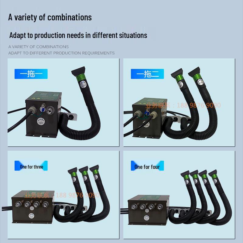 Fan-shaped Flat Nozzle Anti-static Ion Wind Gun for Dust Removal