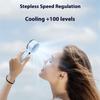 Multifuntional Digital Display Fan Efficient Cooling Fan 5200mAh Quiet Powerful Fan Plastic Texture for Outdoor Travel