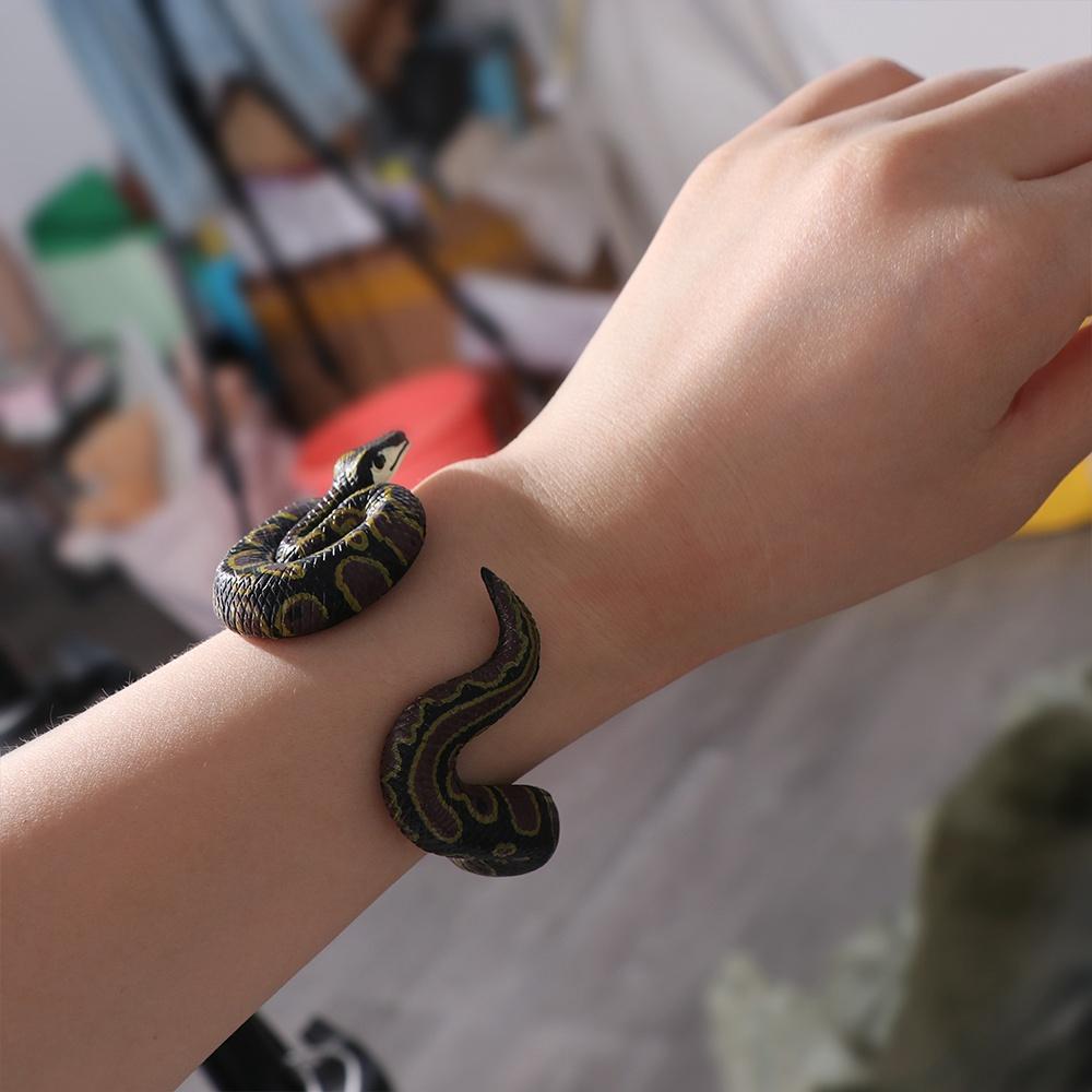 Snake Animal Model Python Snake Tricky Toys Snake Bracelet Simulation Animal Model Animal Bangles