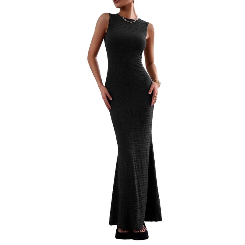 Women s Sleeveless Bodycon Long Dress L