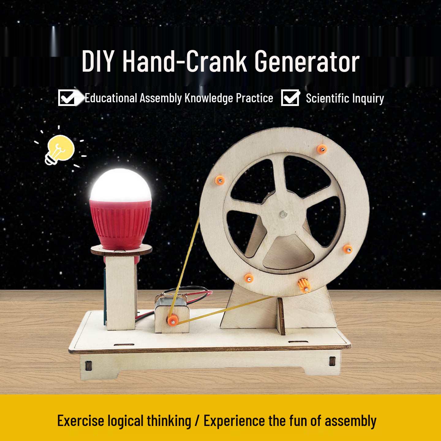 DIY Solar Moon Rover Science Kit: Educational STEAM Toy for Primary Students