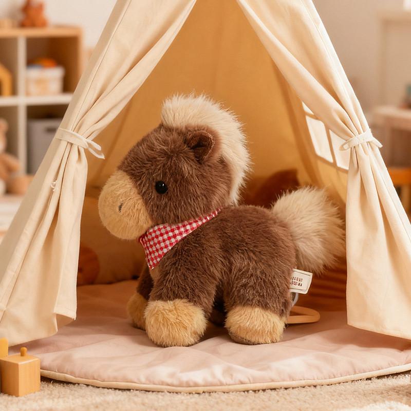 Plush Pony Short Toy With Lightweight Design For Kids And Animal Enthusiasts