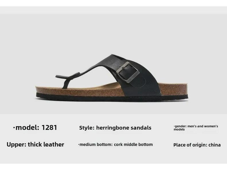Ruizu Cork Slippers: Trendy Korean-Style Unisex Summer Beach Sandals & Casual Flip Flops