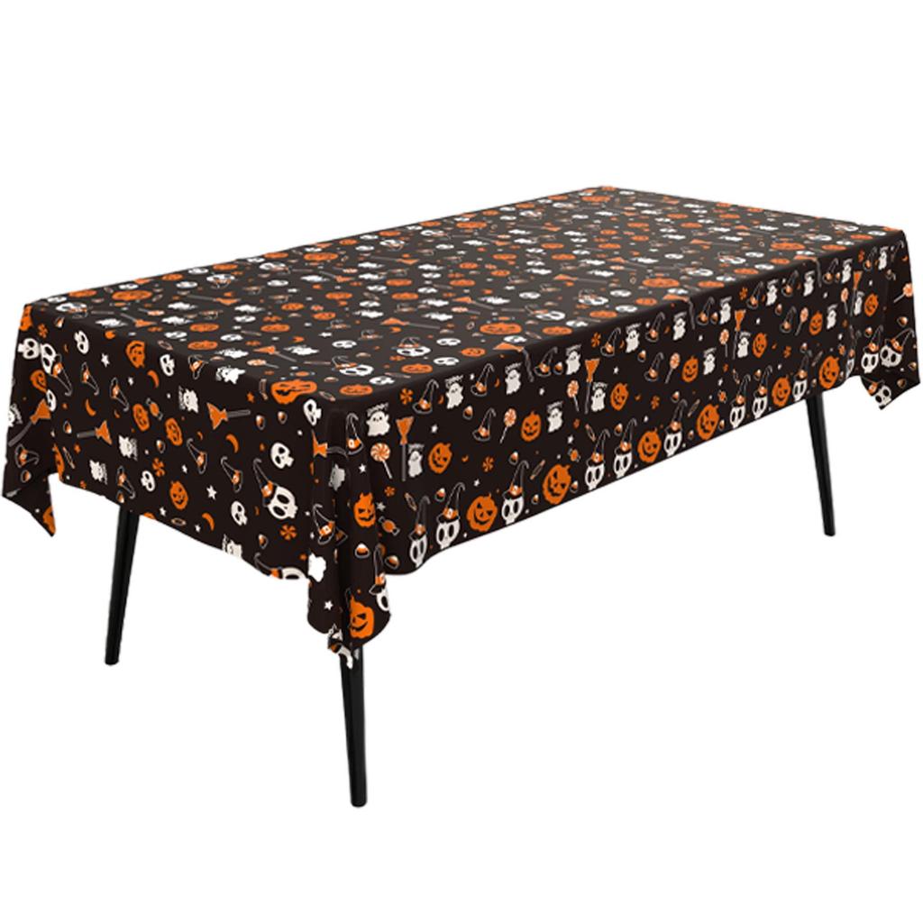 Halloween Horror Tablecloth: Disposable Dining Decoration for Parties