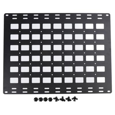 800 X 600 X 2mm Ladeflächenpanel LKW Aluminiumlegierung Multifunktional mit Befestigungsbasis Bolzen L-Schiene Stauraumpanel Organizer