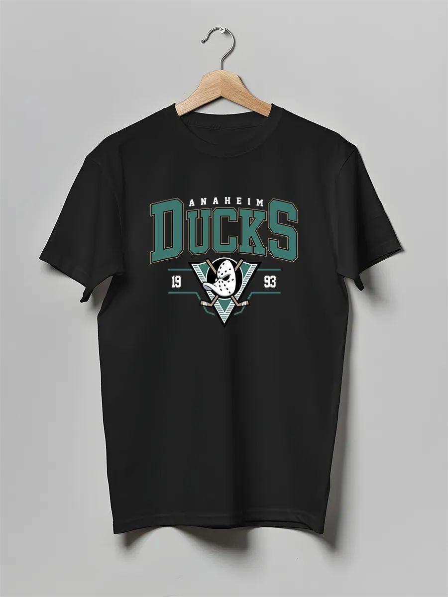 Anaheim Ducks Logo Sports Hockey Mask T-shirt 4XL