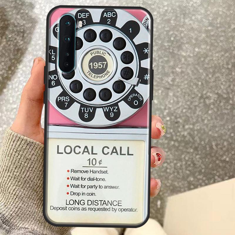Retro Telephone Rotary Dial Case For OnePlus 15 15R 13 13R 13T 12 12R 11 10 10R 10T 8T Nord CE 5 4 2 3 Lite N20 N30 Coque