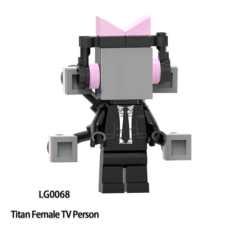 Skibidi Toalett Anime Rajzfilm Kockák Speakerman TV Ember Operatőr Akció MOC Toalett Ember vs Monitor Építőkockák A Hang