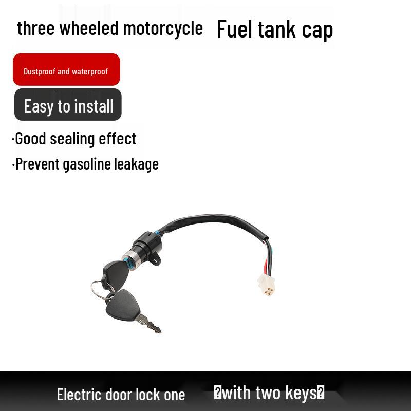 Dayun/Zongshen/Lifan/Loncin Motorcycle Tricycle Fuel Tank Cap & Ignition Switch Lock Set