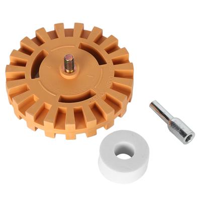 4palcový odstraňovač nálepek Gumový brusný kotouč Odstraňovač lepidla Samolepka na auto Pneumatický odstraňovací nástroj s adaptérem