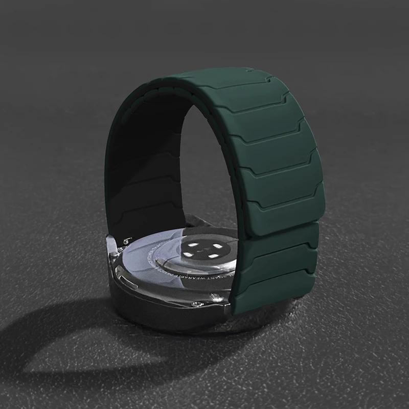 

band For Samsung Galaxy watch 7 6 5 4 classic 5 pro Magnetic Silicone bracelet Huawei Watch GT 6/5/4/3/Pro 18mm/20mm/22mm Straps Galaxy 4-4 classic