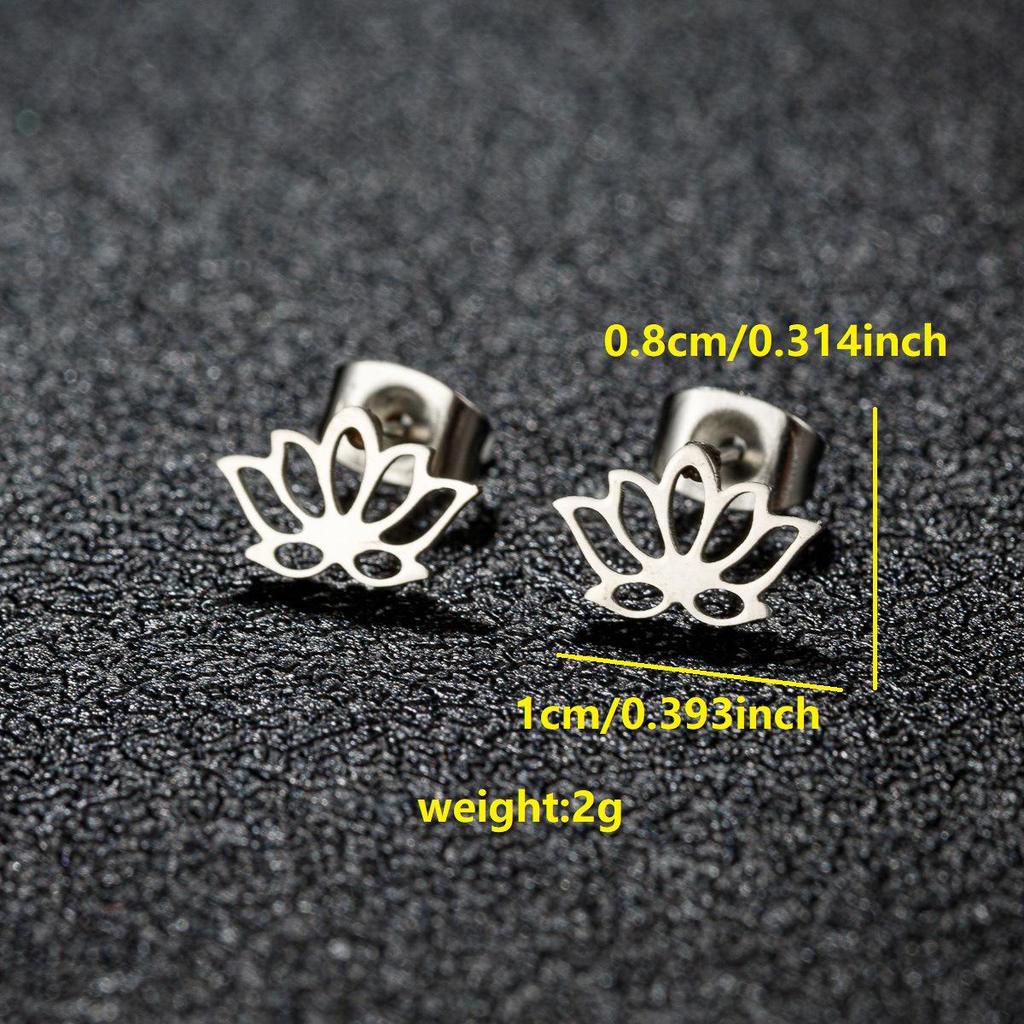 Niszowe Kolczyki Sztyfty ze Stali Nierdzewnej dla Kobiet – Design Żurawia Origami i Renifera, Kolekcja Mody 2025