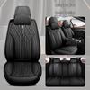 3D Fully Enclosed Leather Car Seat Cushion Cover for Sedans - All-Season Use