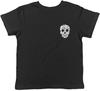 Skull Head Pocket Design Gothic Childrens Kids Boys Girls Tee T-shirt