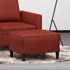 349291 vidaXL Footrest Bordeaux Red 60x50x41 Cm Faux Leather