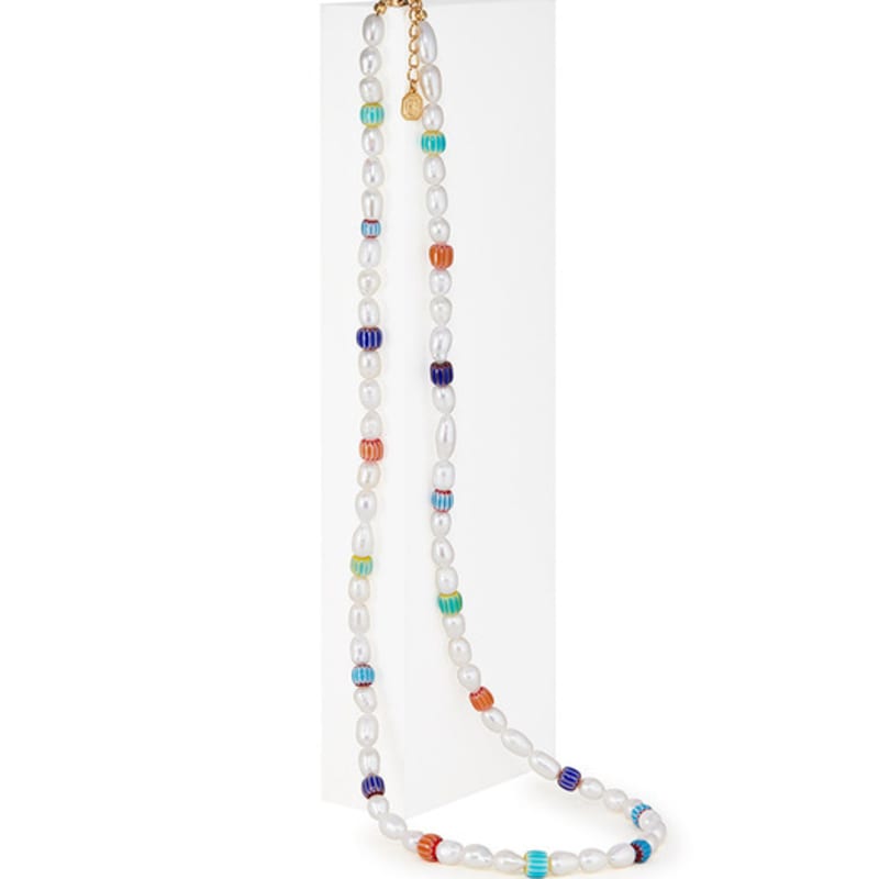 TANI by MINETANI Rainbow Ceramic Necklace