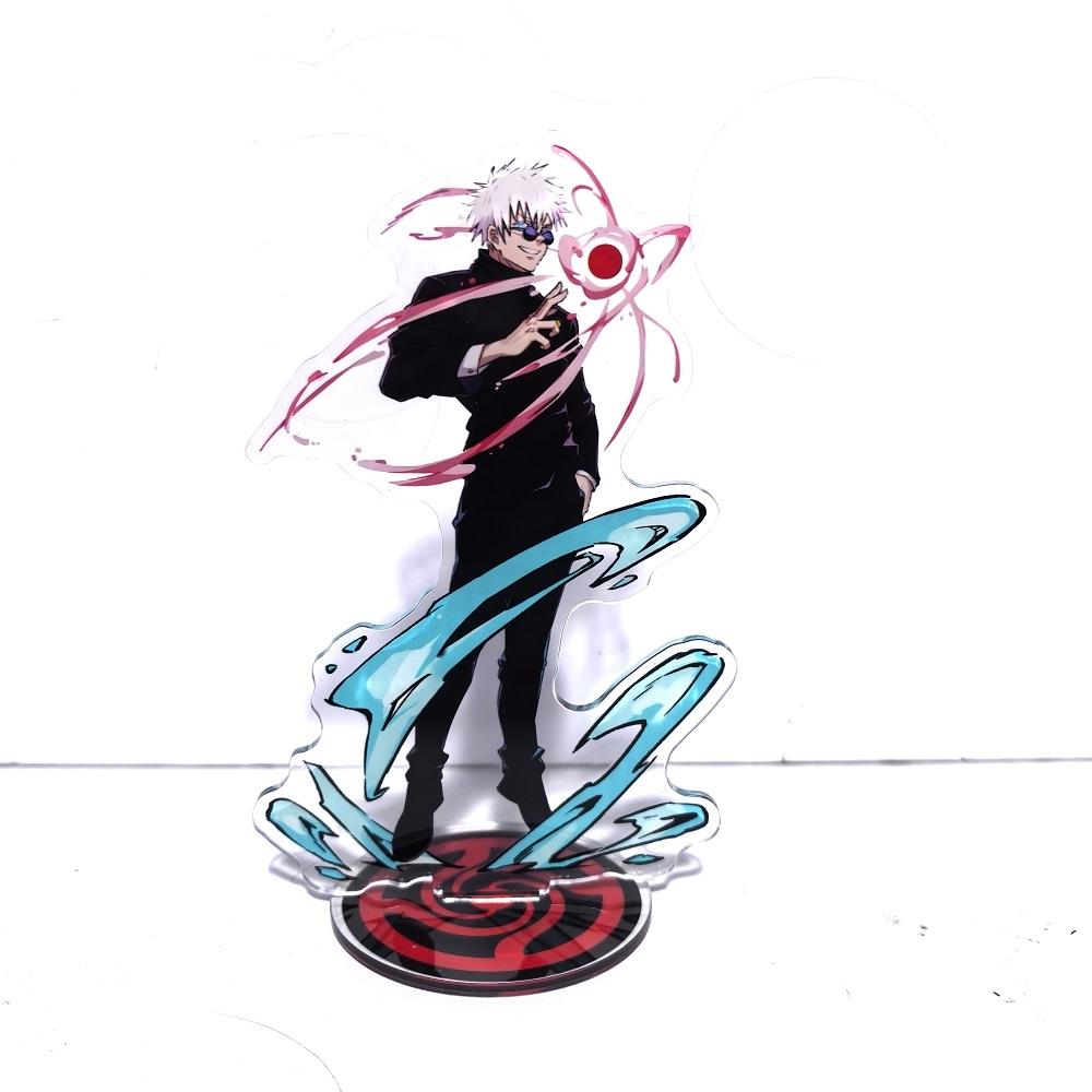 Jujutsu Kaisen Choso Satoru Gojo Fushiguro Toji Geto Suguru Acrylic Stand Model Kawaii Cartoon Bottle Inumaki Toge Desk Decor