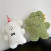 Cartoon Biscuit Puppy Plush Pillow With Embroidered Design For Kids Bedtime And Car Comfort