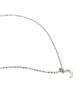 Surgical Slim Chain Moon Necklace (PLT-NL-057_SV)