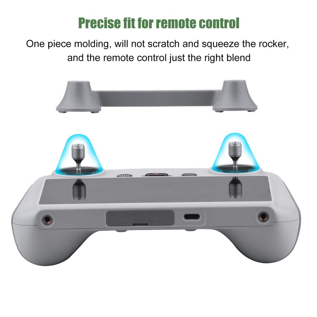 Capa de Joystick para Drone para Mini 3 Pro Encaixe Preciso Plástico Leve Protetor de Balancim Drones RC Cinza