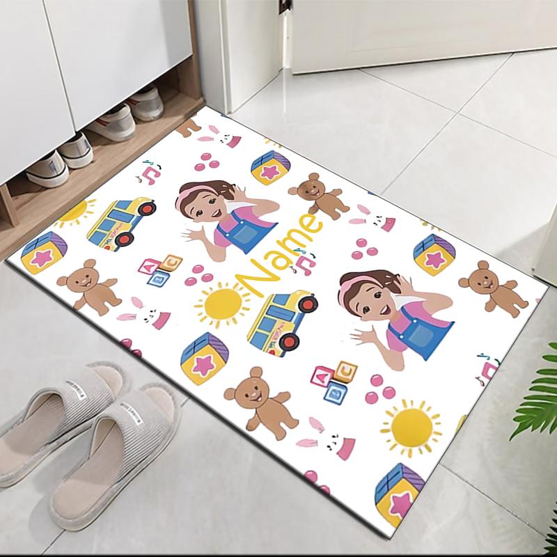 Custom Name Ms. Rachel Printed Carpet, for Office Chair Living Room Bedroom Kitchen Room Decor Gifts.