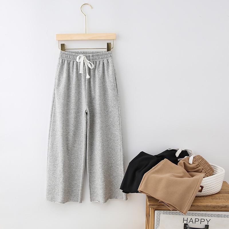 Girls' Spring 2025 Korean Style Straight-Leg Casual Pants for Kids