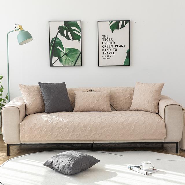 

Диванная подушка срезного типа, универсальная нескользящая жаккардовая подушка для гостиной, скандинавская простая подушка, подлокотник, спинка, чехлы для диванов 70x70cm 1pcs