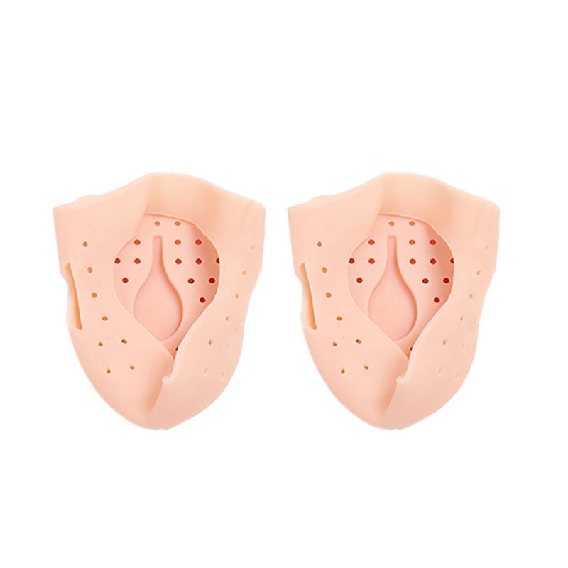 

Foot Gel Heel Protectors,Heel Pain and Cracked Heels Relief Breathable Hole Design Heel Cups Sleeve Socks Foot Care Tools