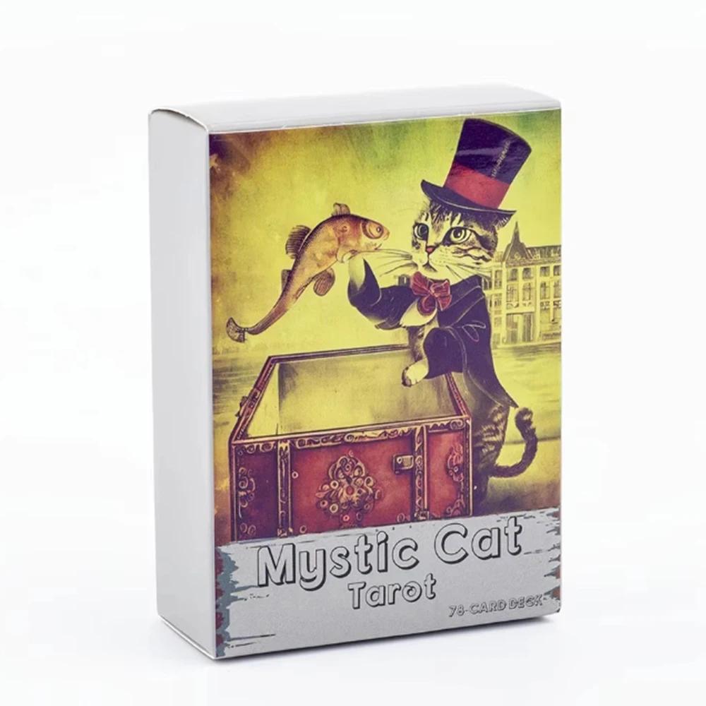Haunted Cat Tarot Cards A 78 Deck Oracle English Visions Divination Edition Borad Playing Games