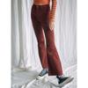Foreign Trade Original Order RVC * a American Vintage High Waist Stretch Slimming Slim Fit Corduroy Trumpet Pants Two Colors 1521 B1