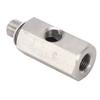 M10x1.0 Oil Pressure Sensor Tee To M10 Adapter Turbo Supply Feed Line Gauge Stainless Steel