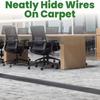 Keep Neat Carpet Cord Cover DIY Electric Cable Organizer Floor Wire Protector  for Office Home