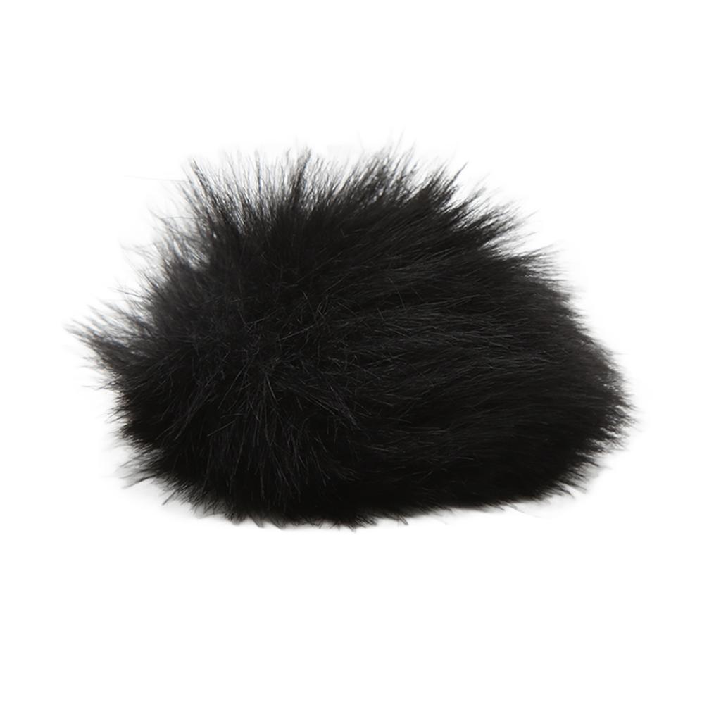 Lavalier Wind Muff Microphone Furry Windscreen Muff Lapel Microphone Cover 0.5cm 0.2in