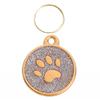 Free Custom Dog Id Name Tag Personalized Pet Dog Tags Anti-Lost Cat Tags Pet Paw Glitter Pendant Chihuahua Collar Accessories