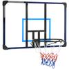 Basketballkorb, Universelle Wandhalterung, Reißfestes Netz, Rostfreier Stahlrahmen, 113 x 61 x 73 cm