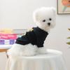 Pet Clothes Autumn and Winter New Small Dog Puppies Happy Dog Cat Warm and Comfortable Small Kugou Sweater - Black