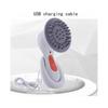 Head Massager, Waterproof, Rechargeable, Portable Handheld Mini Hairbrush, Small Round Comb