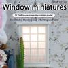 1Pcs PLA White Miniature Window Frame Model Decoration Windows Dollhouse 1/12 Mini Furniture Toy