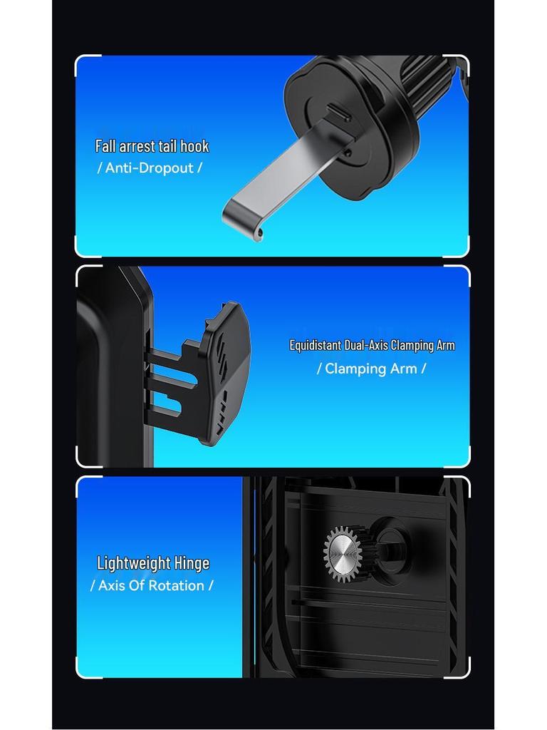 15W Wireless Car Charger & Automatic Phone Holder Mount