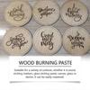Wood Burning Paste for DIY Pyrography on Wood, Leather, Canvas & Paper  Easy to Use, Instant Pattern Display, Professional Finish, 100g