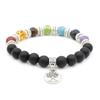 JYL Bracelet  Men's Volcanic Beaded Design Enhances Stability